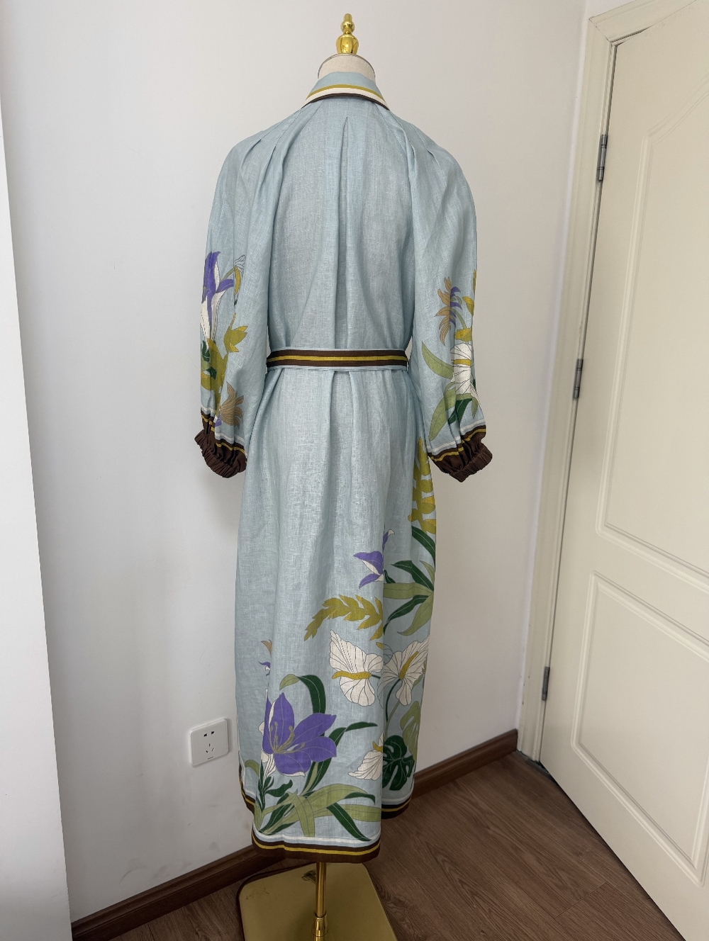 ALEMAIS Alfie Linen Midi Shirt Dress - Picture 8 of 15